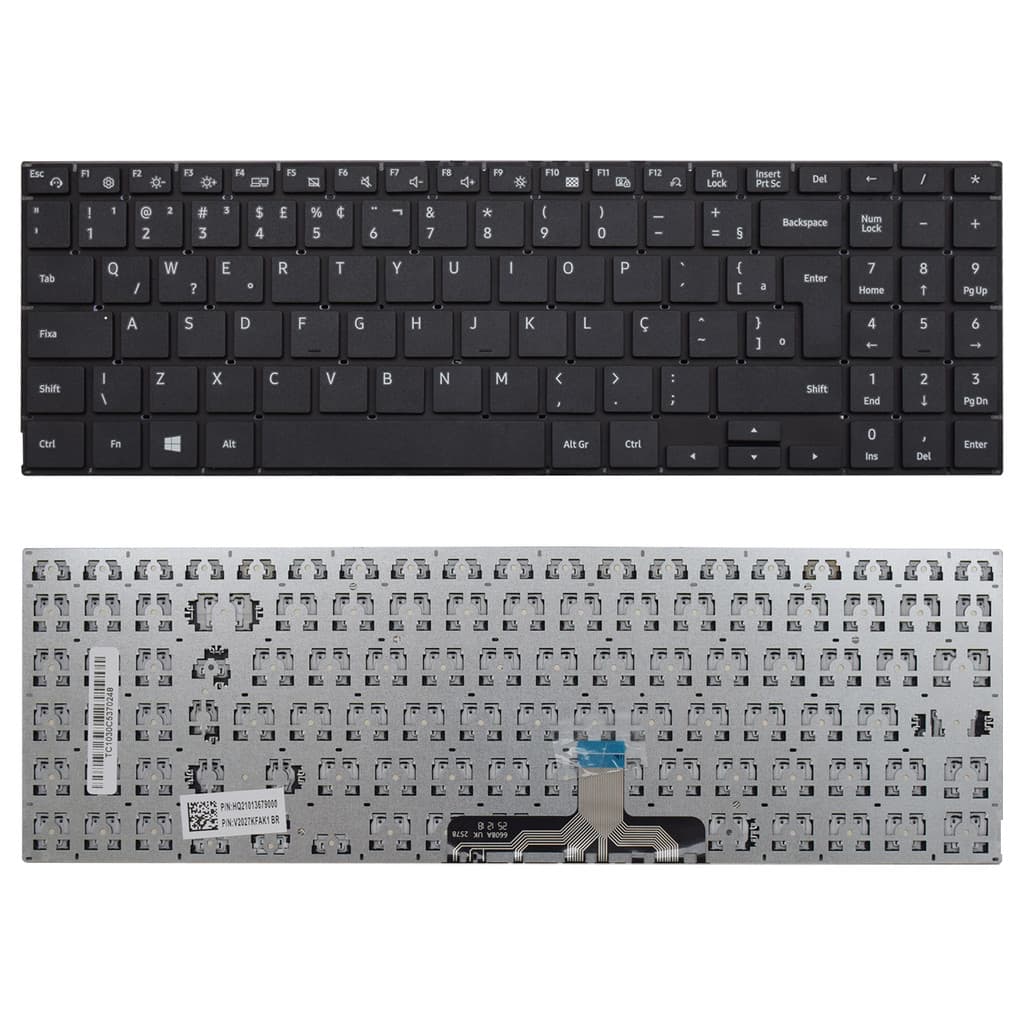 Teclado para Notebook Samsung NP550XDA-KV3BR ABNT2 Preto