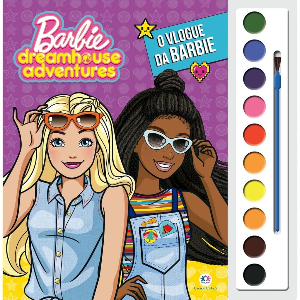 Barbie - O vlogue da Barbie | Livro Com Aquarela + Pincel