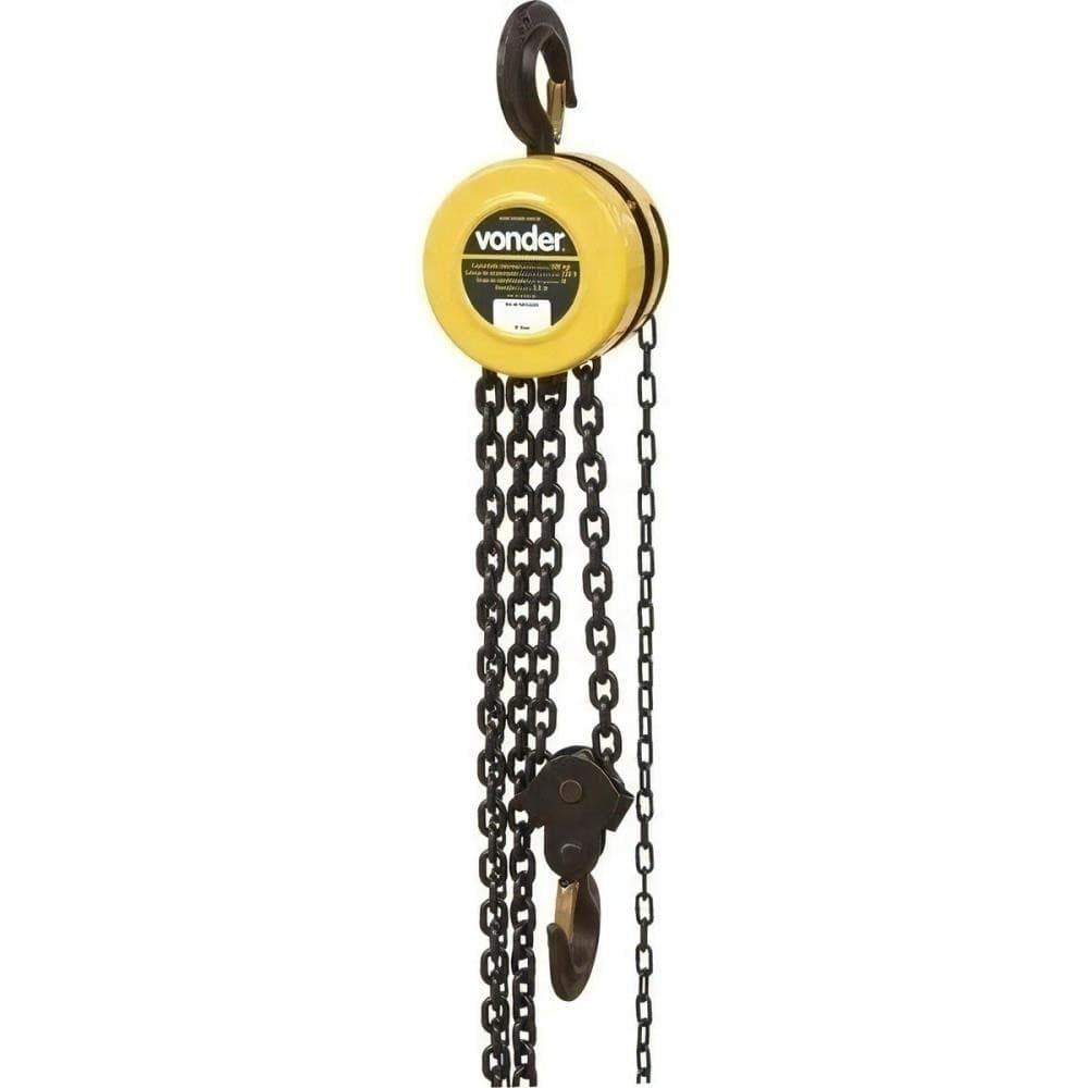 Talha Manual 0,5 Ton Elevação 5mt Vonder