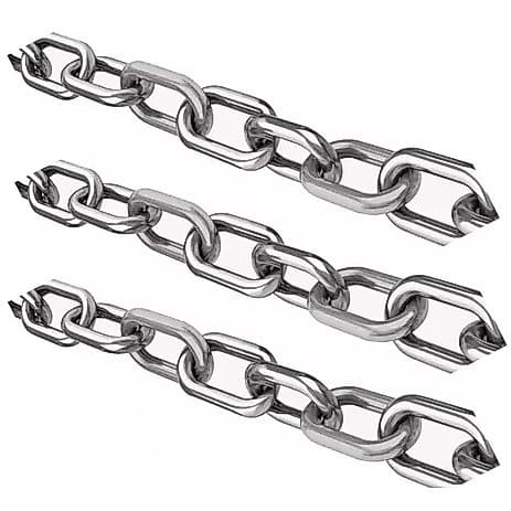 Corrente Elo Curto Soldada 4,0mm (5/32") Galvanizada - Selecione a quantidade de metros