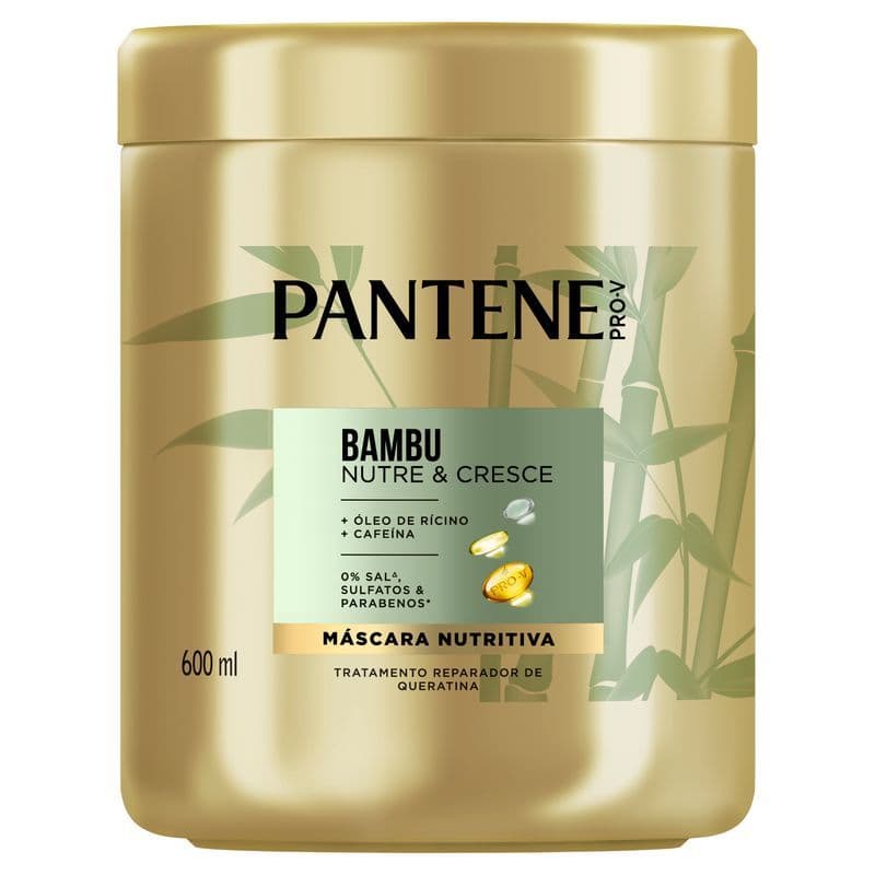 Máscara Capilar De Tratamento Pantene Bambu 600ml