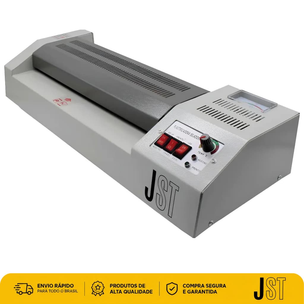 Plastificadora e Laminadora A3 JST PL-320 600W 127V Quente e Frio