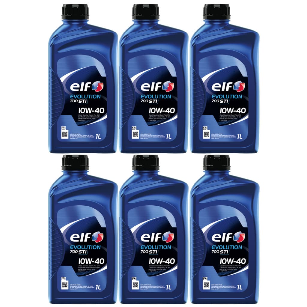 Kit 6L Óleo Motor 700 STI 10W40 ELF Semissintético