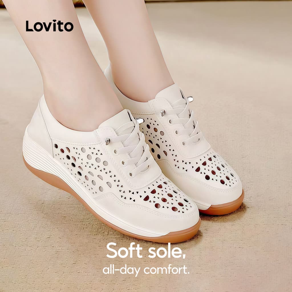 Lovito Sapatos Mary Jane Casuais Estilo Coreano Perfeitos Para O Dia Das Mães Confortáveis ​​para Usar O Dia Todo LFAS7023
