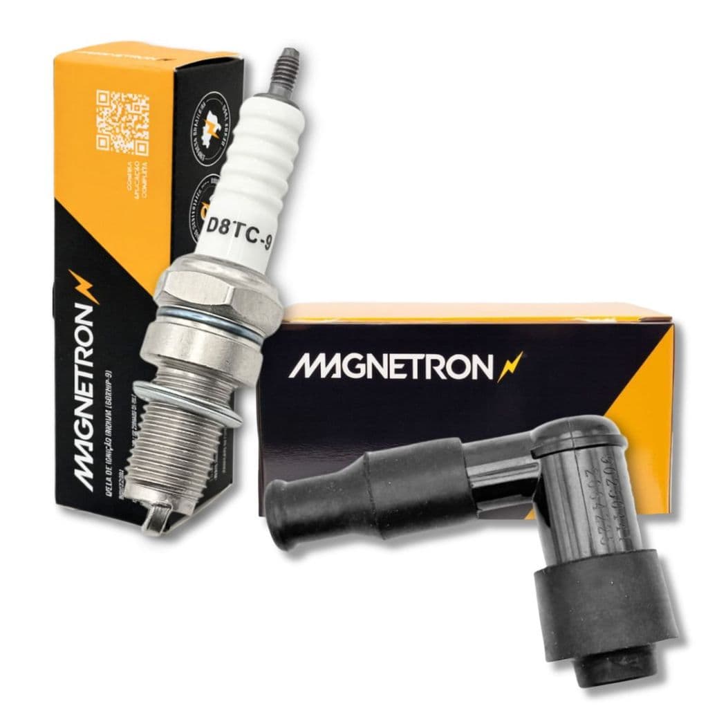 Vela de Ignição + Cachimbo Cg 125 Titan Até 1999 / Cbx 200 Strada / Xr 200r / Nx 200 Magnetron