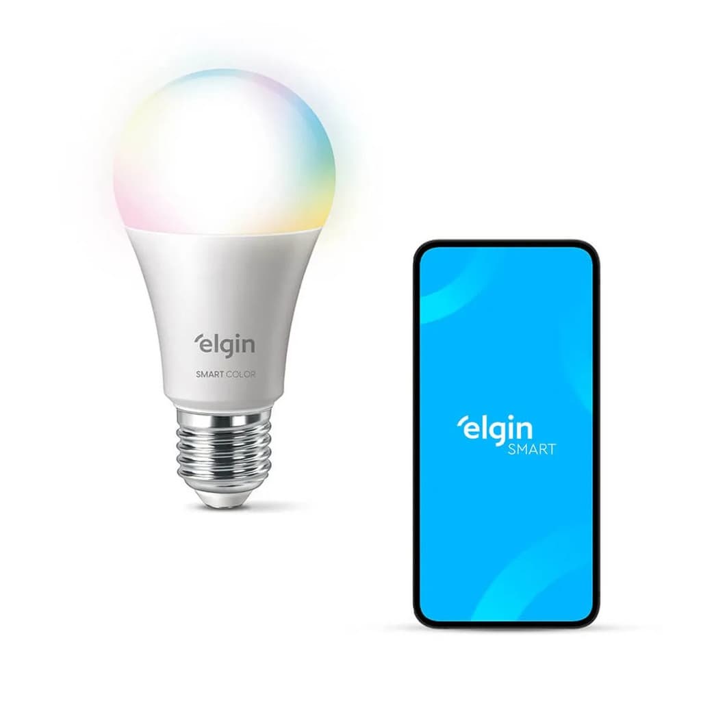 Lâmpada Smart LED RGB 30W Bivolt Colorida Elgin