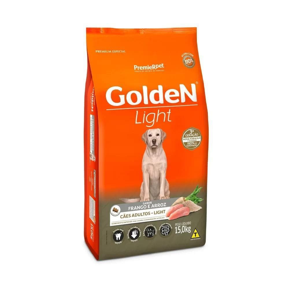 Ração Fórmula Cães Adultos Light Frango 15Kg Golden