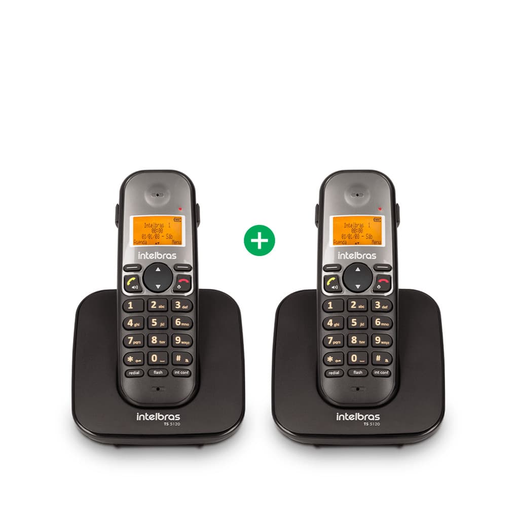 Kit Telefone sem Fio + Ramal  Intelbras TS 5122