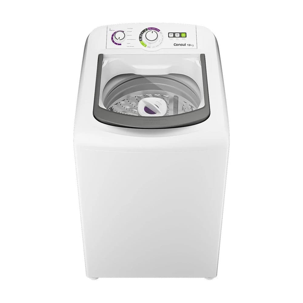 Lavadora de Roupas Consul 13Kg com Dosagem Econômica e Ciclo Edredom Branca CWH13AB - 127 Volts