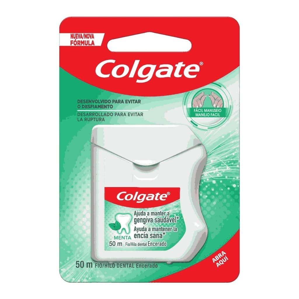 Fio Dental Colgate Menta Encerado 50m