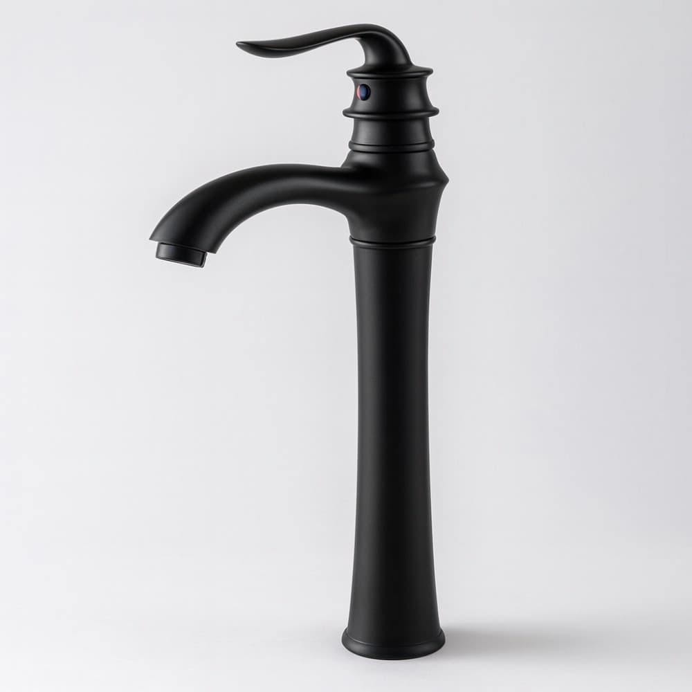 Torneira Preta Monocomando Deend Milano Para Banheiro 39cm