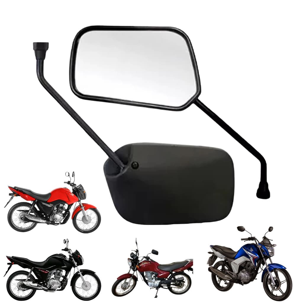 Retrovisor De Moto Original Awa Honda Titan 150 2004 A 2013 Fan 125 2004 A 2018 Lado Esquerdo M10
