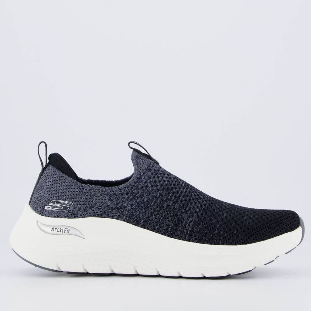 Tênis Skechers Arch Fit 2.0 Feminino Preto e Cinza