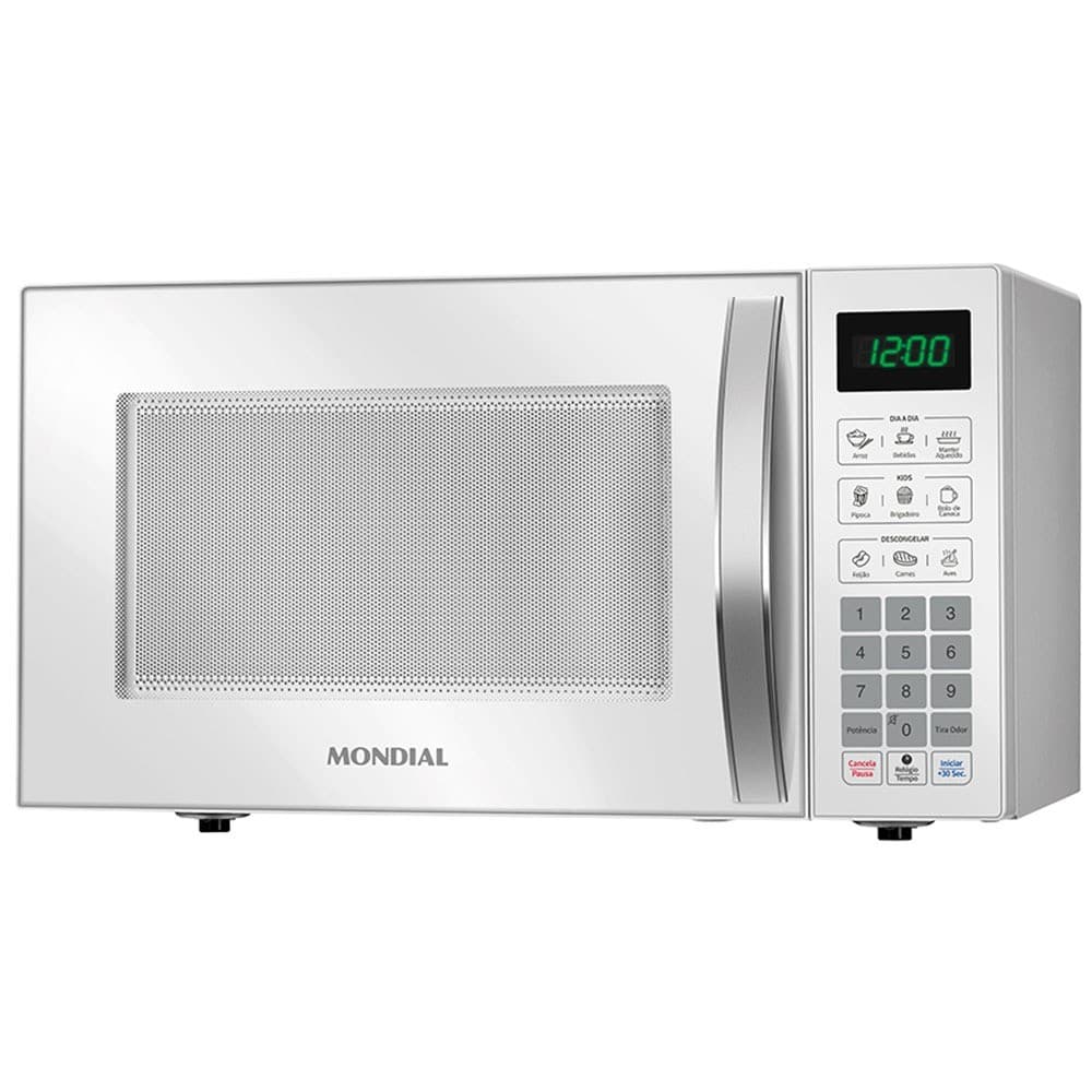Micro-ondas 34 litros 1400W 10 níveis de potência - MO-02-34-W Mondial