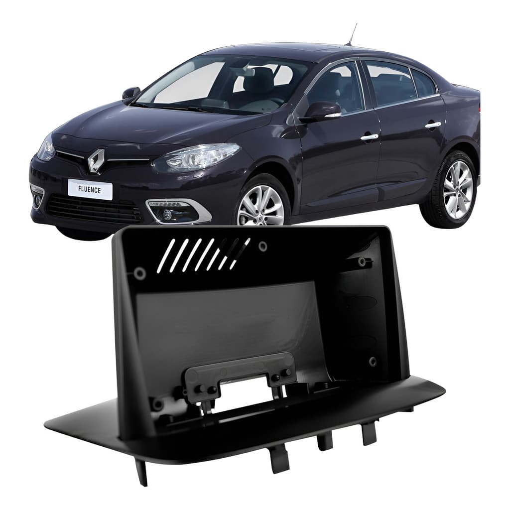 Moldura Central Multimidia 9'' Renault Fluence 2010 A 2019