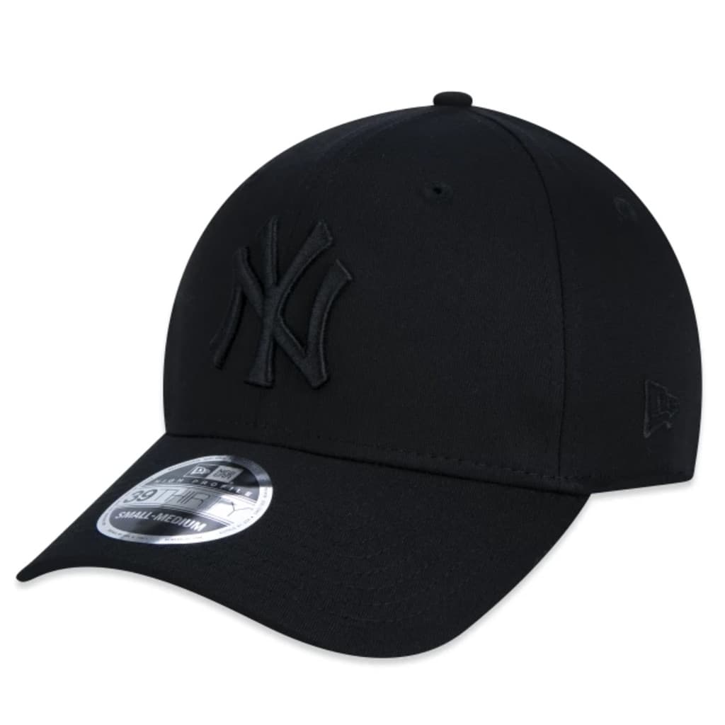 BONÉ NEW ERA 39THIRTY NEW YORK YANKEES MLB PRETO — STRETCH FIT (AJUSTE SEM FECHO) | ORIGINAL