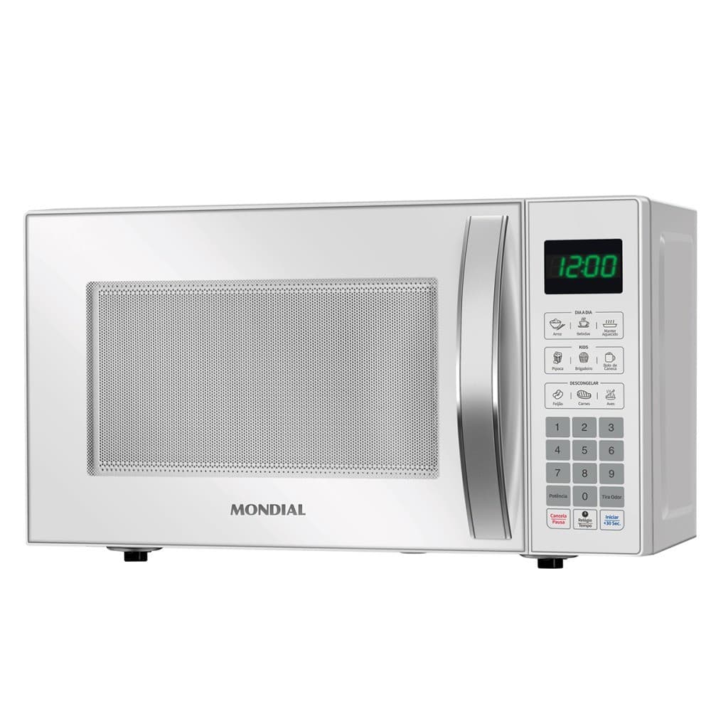 Micro-ondas 21 litros 1200W 10 níveis de potência - MO-01-21-W - Mondial