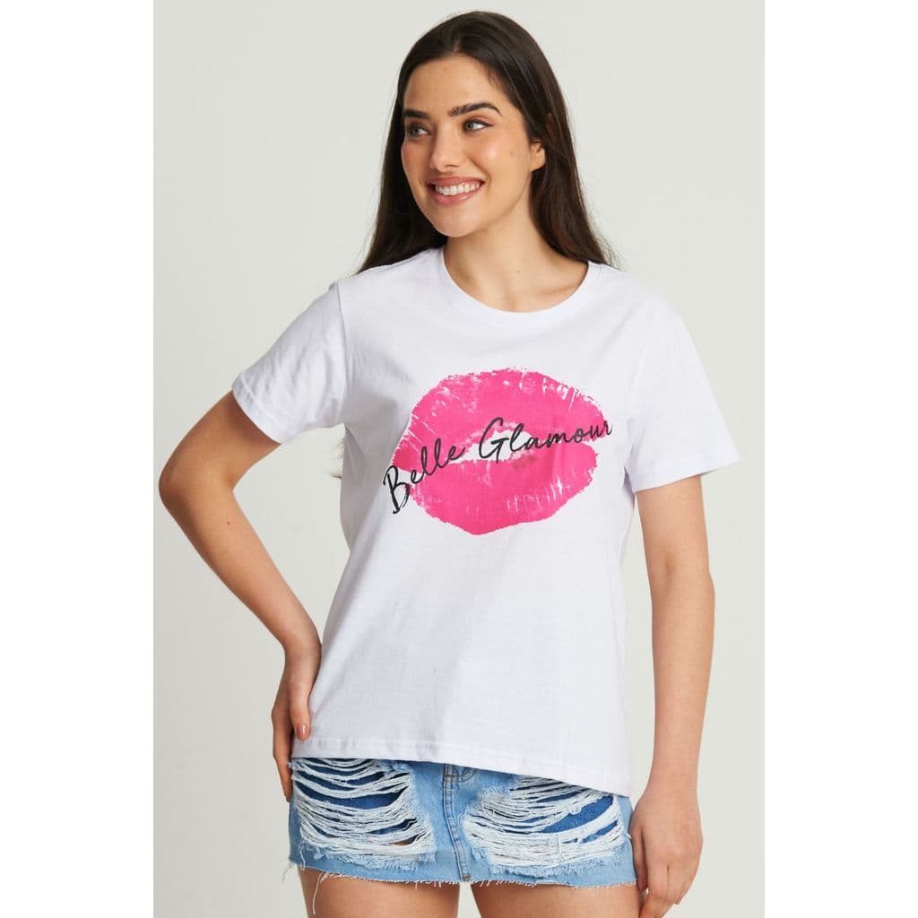 Camiseta Feminina Belle Glamour Planet Girls Branco