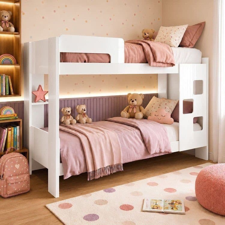 Beliche 100% MDF com Prateleira Vegas Branco Branco
