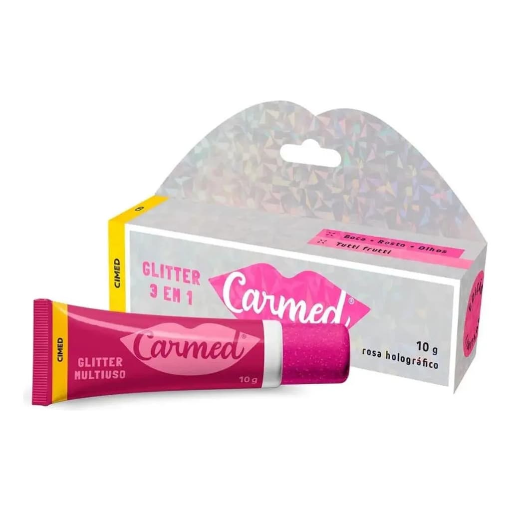 Carmed Glitter 3 Em 1 Hidratante Labial 10g