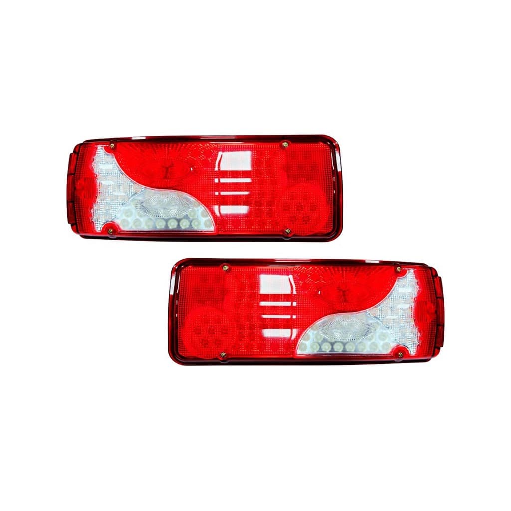 PAR LANTERNA TRASEIRA LED COMPATÍVEL SCANIA SERIE 4 124 24V