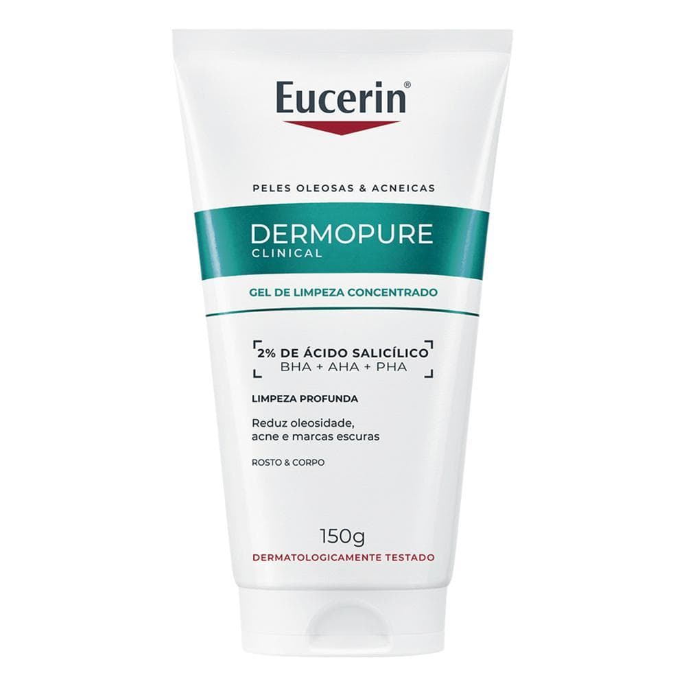 Gel de Limpeza Facial Concentrado Eucerin DermoPure 150g