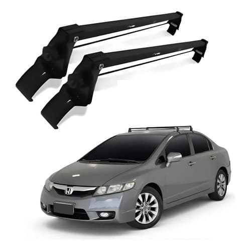 Rack De Teto Bagageiro Honda Civic 2008 2009 2010 2011 Preto