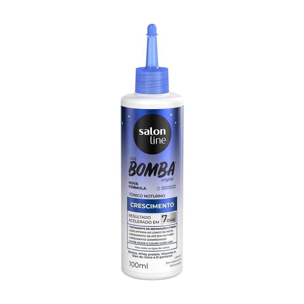 Tônico Noturno SOS Bomba Original Crescimento 100ml