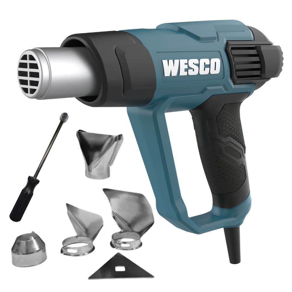 Soprador Térmico 3 Temperaturas até 550C 127V 1800W ou  220V 2000W WS6428 Wesco Com Acessórios