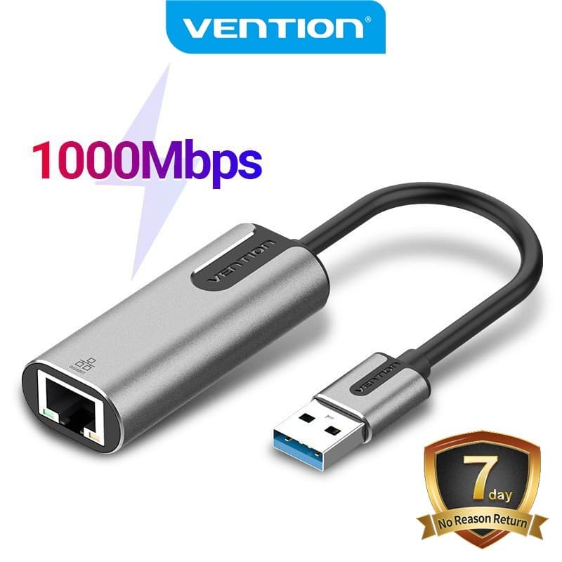 Vention USB 3.0 2.0 C Para Adaptador Gigabit Ethernet Rj45 Placa De Rede 1000mbps Computador Laptop