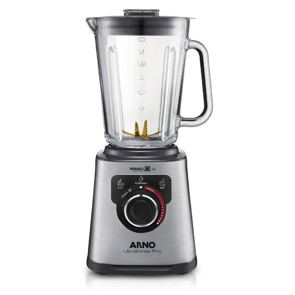 Liquidificador Arno LN93 Ultraforce Pro Inox Jarra de Vidro 2L 1100W 127V