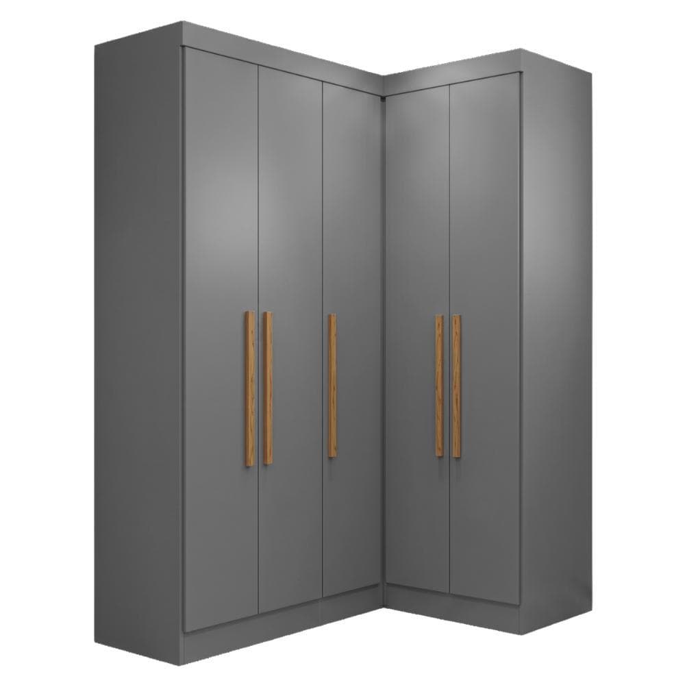 Guarda Roupas Modulado de Canto Madrid com 5 Portas Maxel
