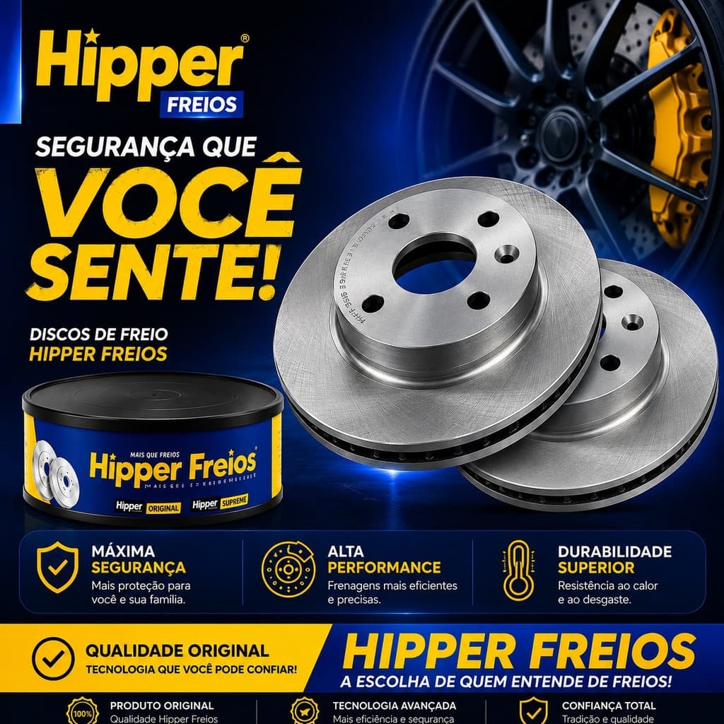 Par Disco Freio Dianteiro Onix 2013 até 2019 Hipper Freios