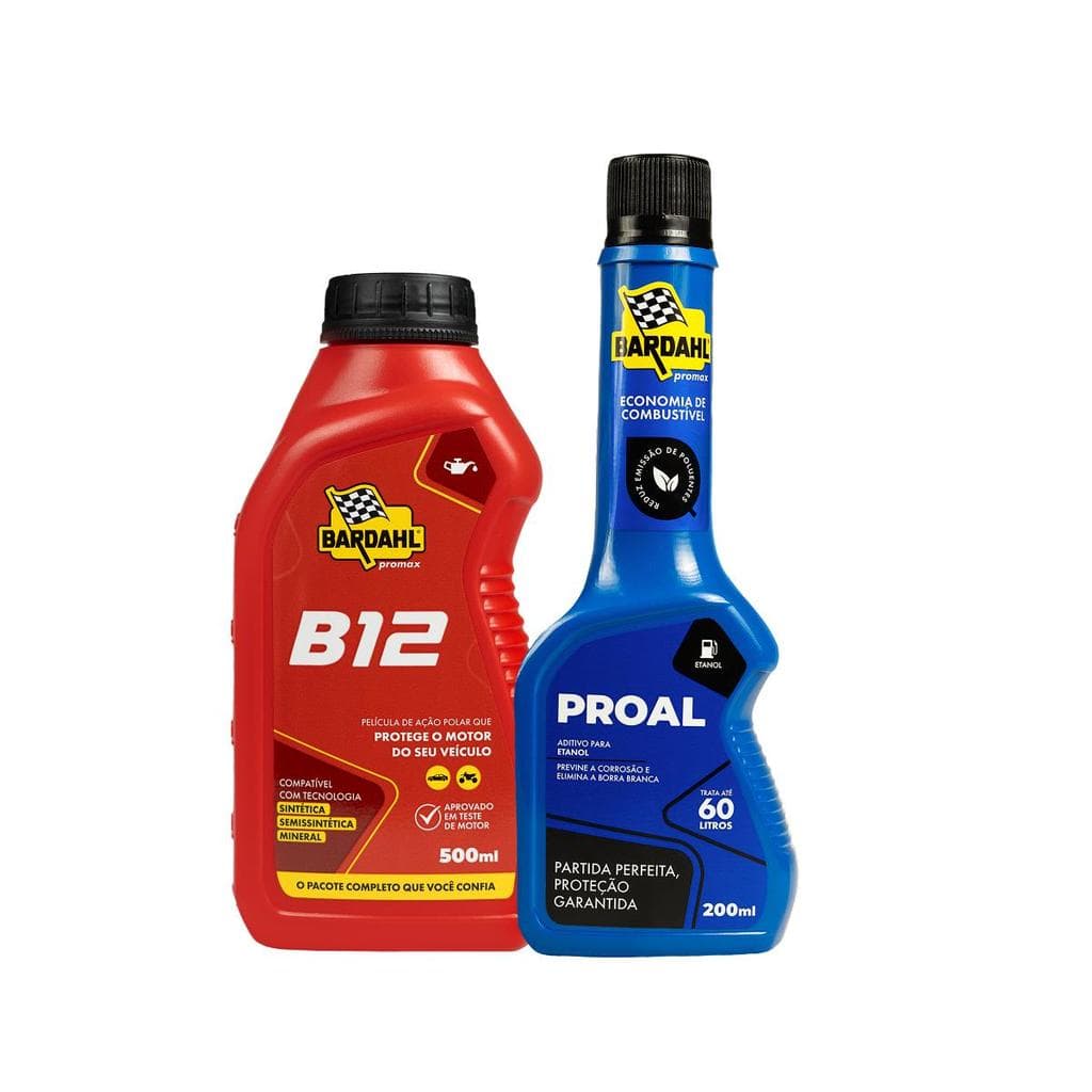 Bardahl Proal B12 Kit Manutenção Motor Álcool/Etanol