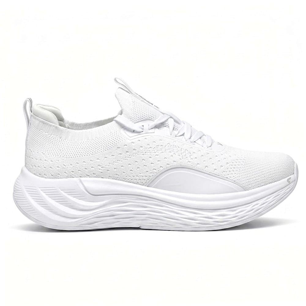 Tênis Feminino Esportivo Slip On Via Marte Casual Original Malha Knit Leve Macio Caminhada