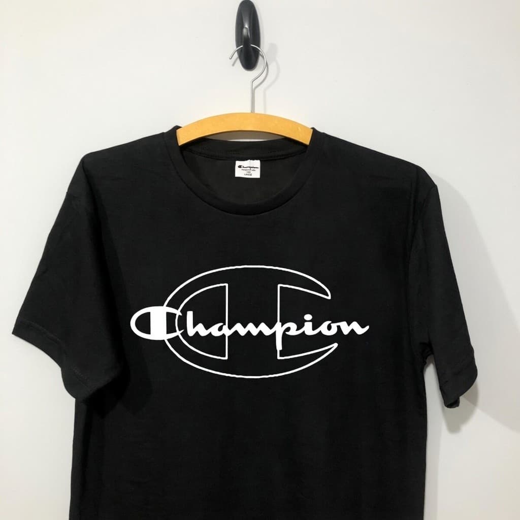 Camiseta masculina estampada Champ ion Oversized e Streetwear 100% algodão premium alta qualidade