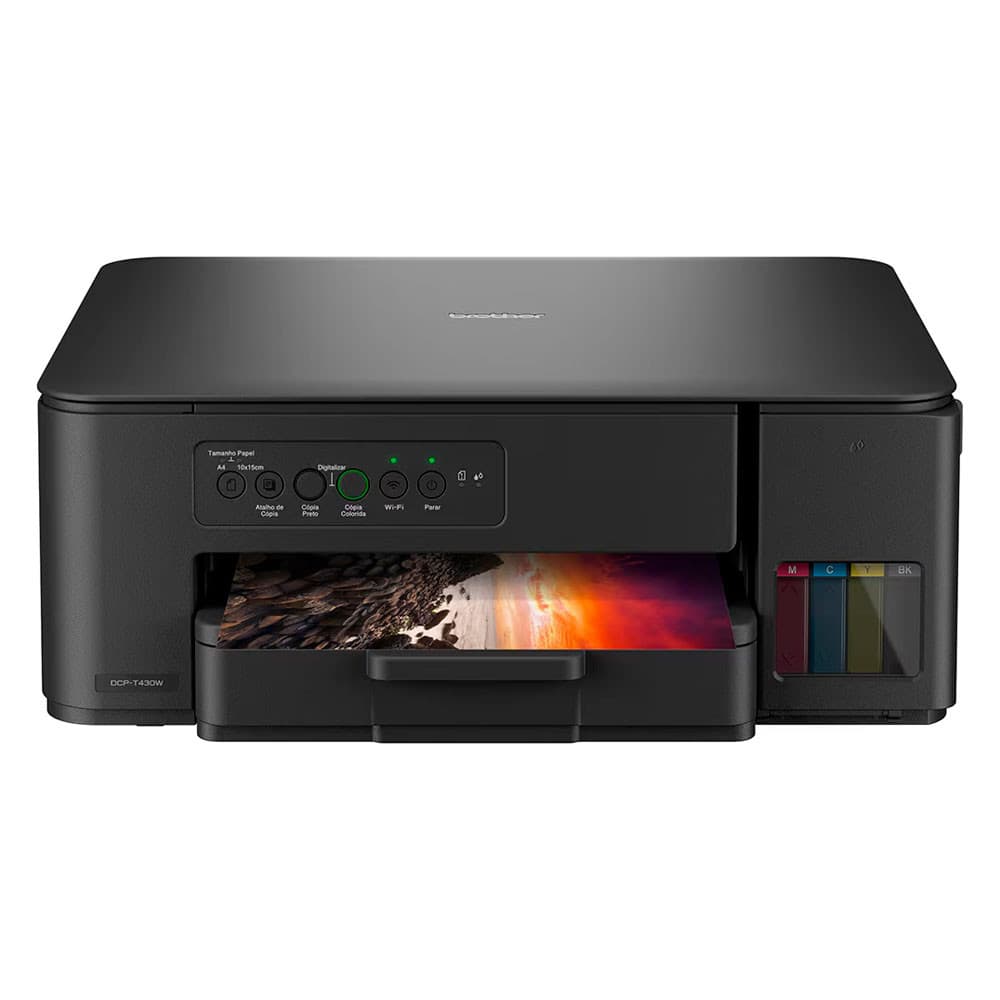 Impressora Multifuncional Brother DCP-T430W Tank Wi-Fi USB Bivolt