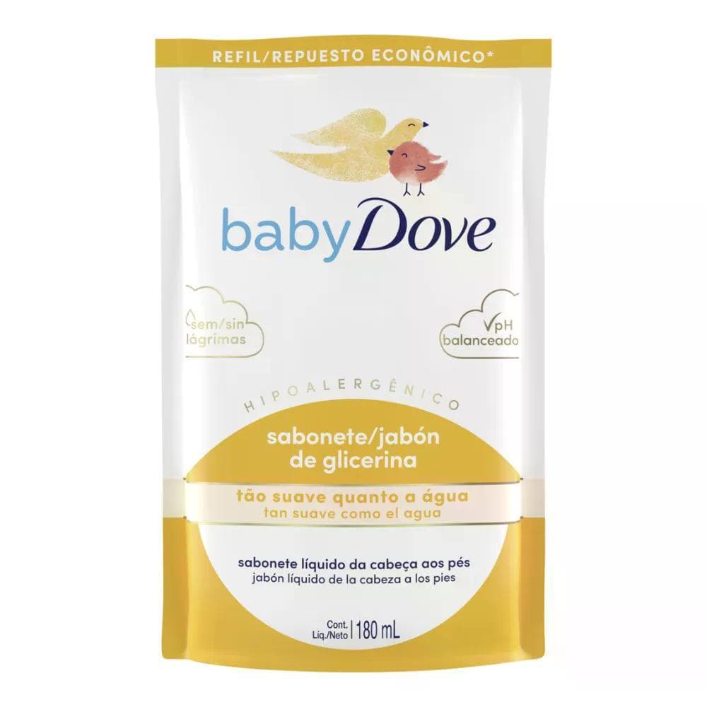 Sabonete Dove Baby Liquido 180ml Hidratação Glicerinada Refil