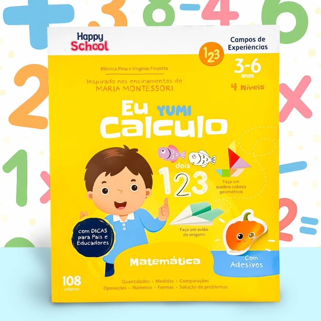 Livro Matemática 3-6 Anos 4 Níveis: Educação Infantil | Atividades Educativas | Montessori - Para Crianças