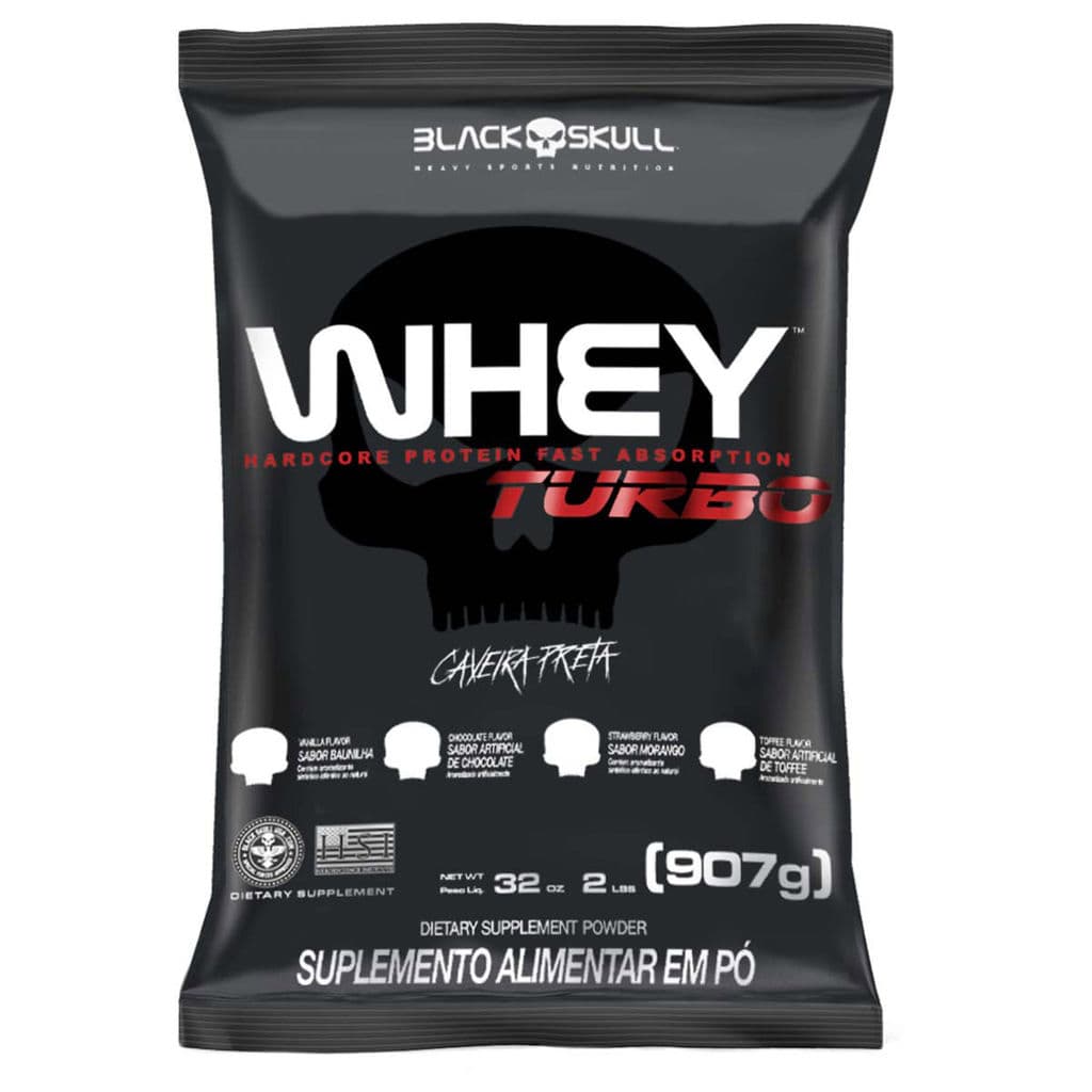 Whey Turbo - Refil 907g - Black Skull
