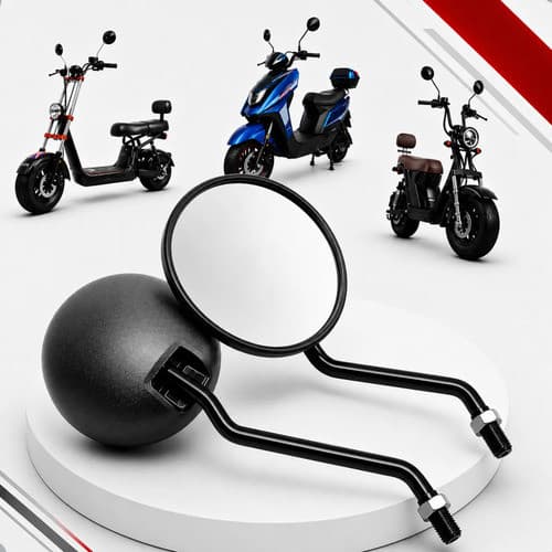 Par Espelho Retrovisor Scooter Moto Elétrica Ajustável Citycoco X11 X12 M8