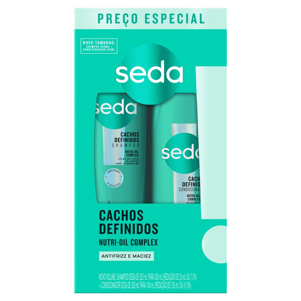 Seda Kit Shampoo + Condicionador Cachos Definidos 300ml