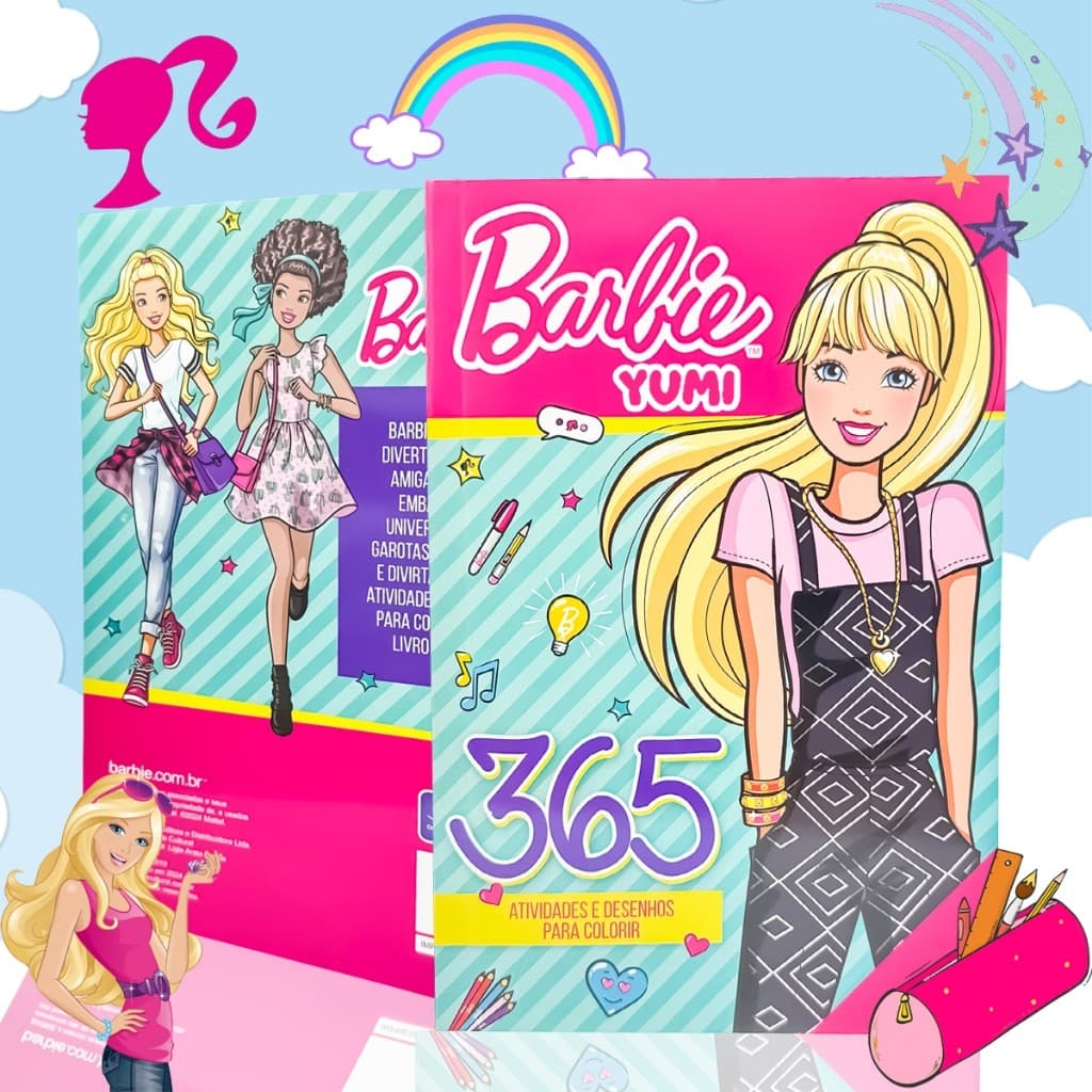 Livro Infantil 365 Atividades Para Meninas Barbie | Desenhos Para Colorir e Atividades Oficial