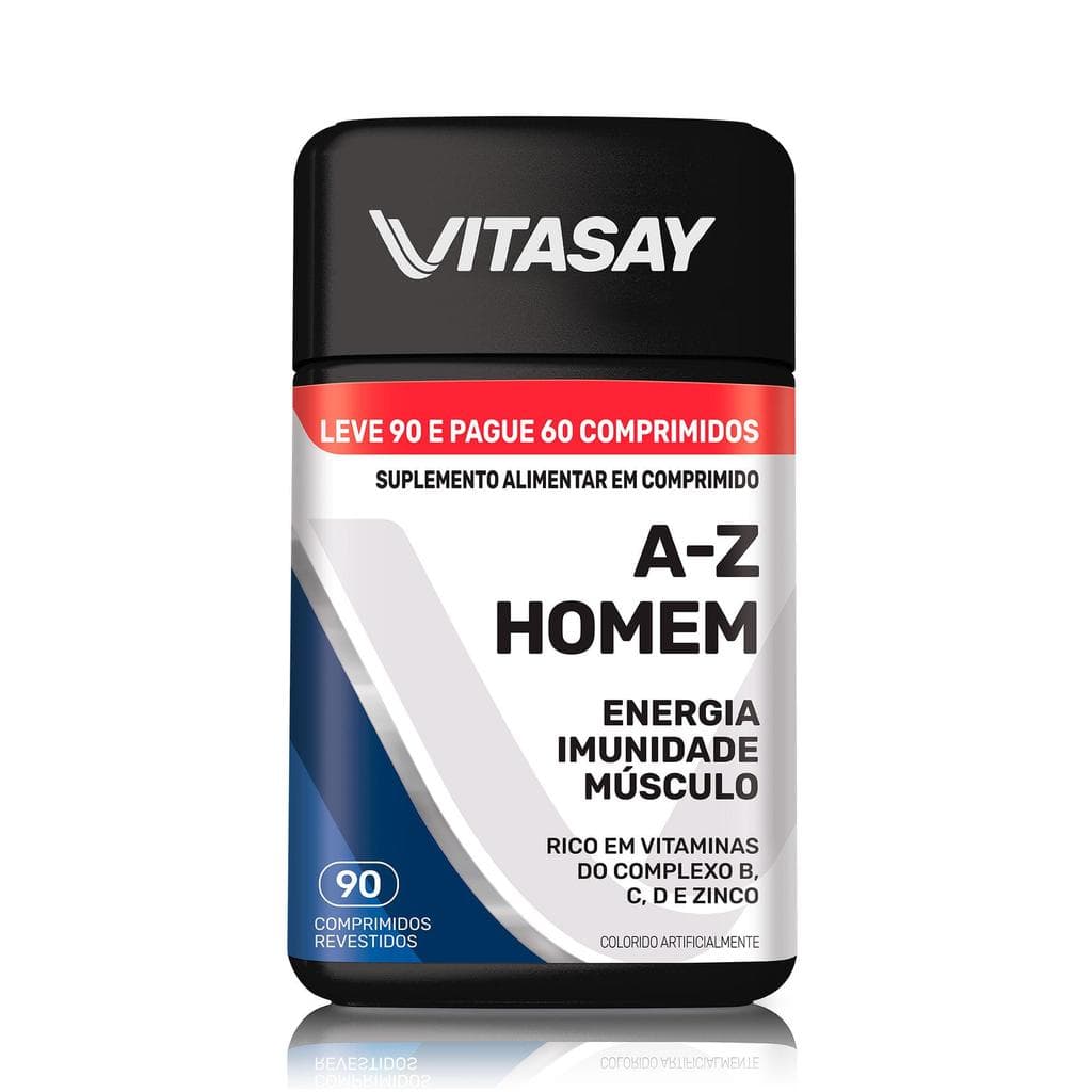 Vitamina para Homem A-Z Vitasay 90 Comprimidos