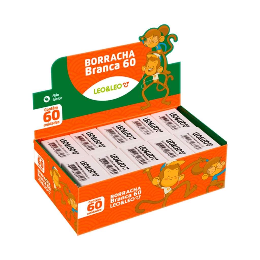 Borracha Branca Caixa com 60 Unidades Leo&Leo Leonora - 4418