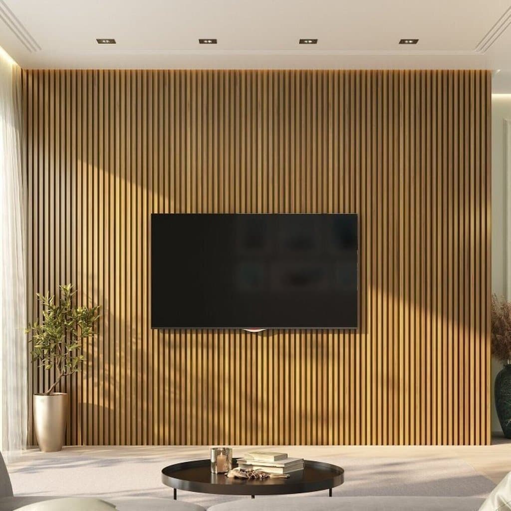 Painel Ripado de PVC 8 Barras de 2,70MX15CM (3,24m²) Bariri Cerejeira