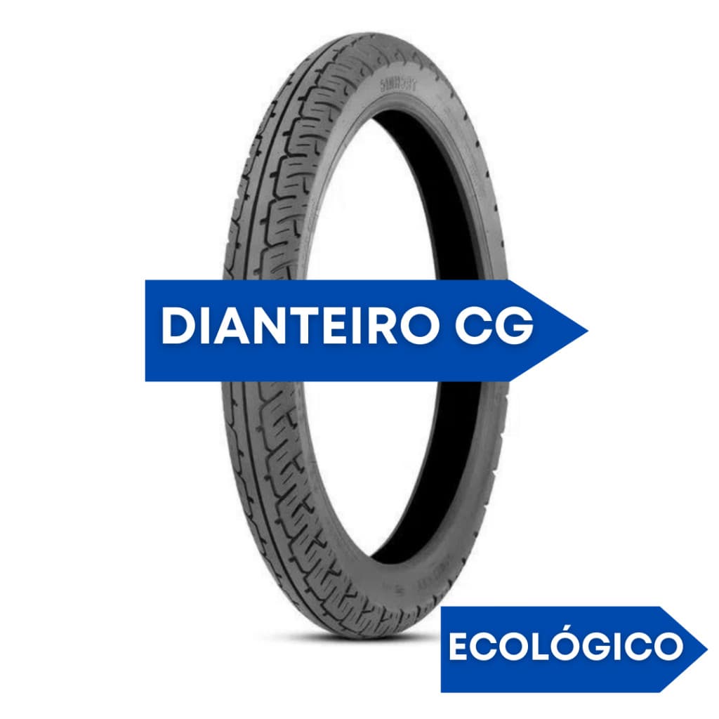 PNEU DIANTEIRO CG 125 TITAN 150 FAN 160 YBR MOTO 2 75 18
