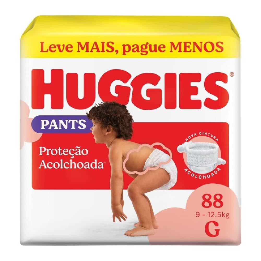 Fralda Huggies Maxima Protecao Roupinha G Max 88 Unidades