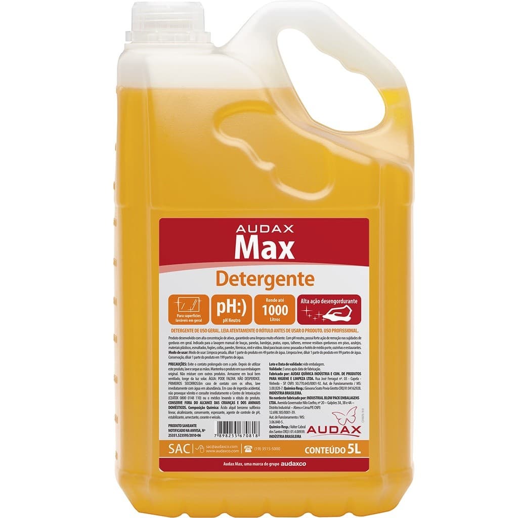 Detergente Neutro Audax Max - 5L