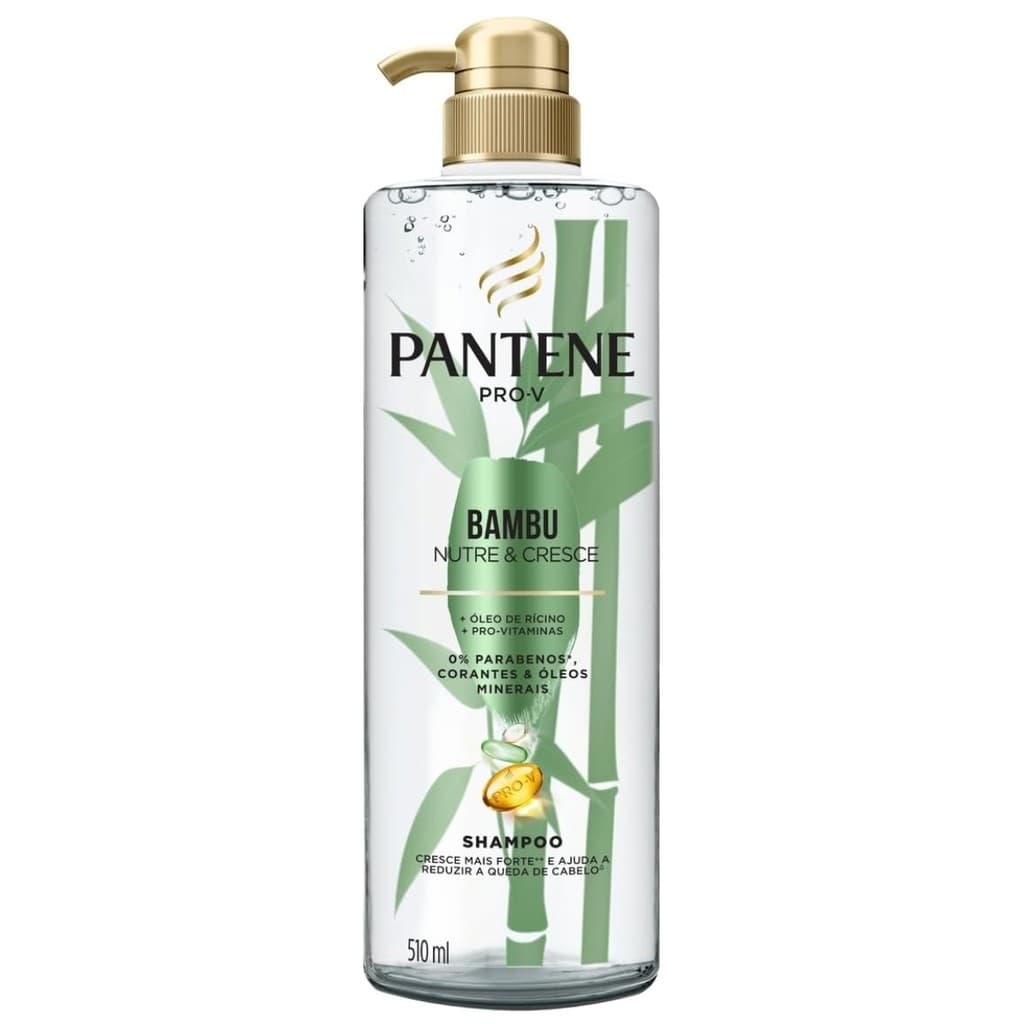 SHAMPOO PANTENE NUTRE E CRESCE BAMBU 510ML